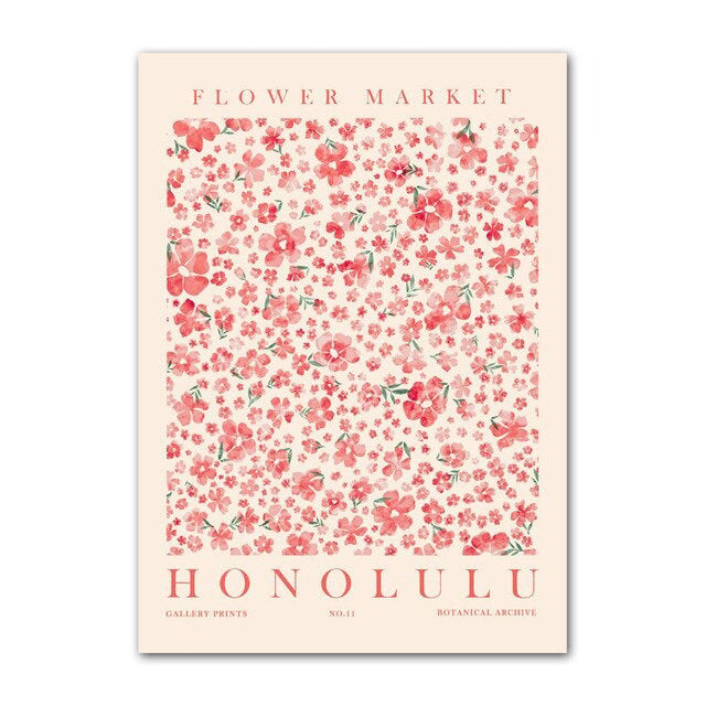 Flower Art Canvas Posters