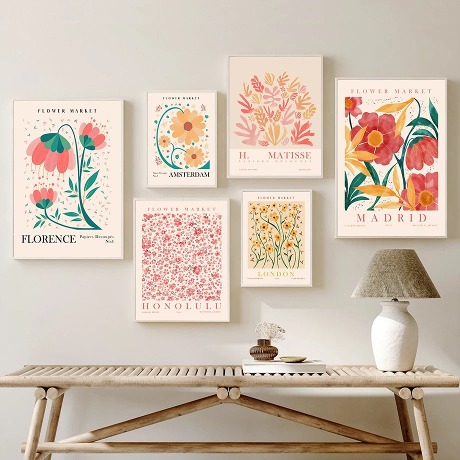 Flower Art Canvas Posters