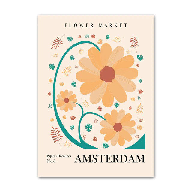 Flower Art Canvas Posters