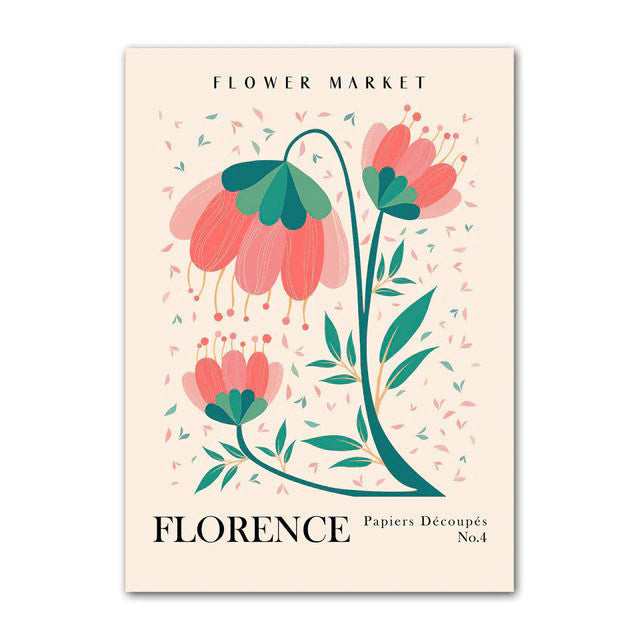 Flower Art Canvas Posters