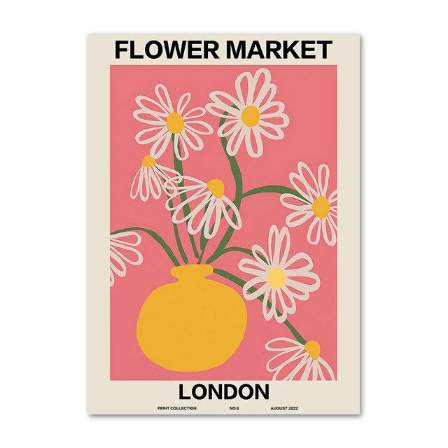 Flower Market Gallery Wall Canvas Posters