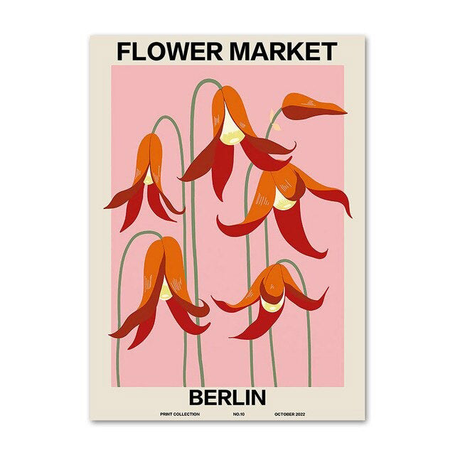 Flower Market Gallery Wall Canvas Posters