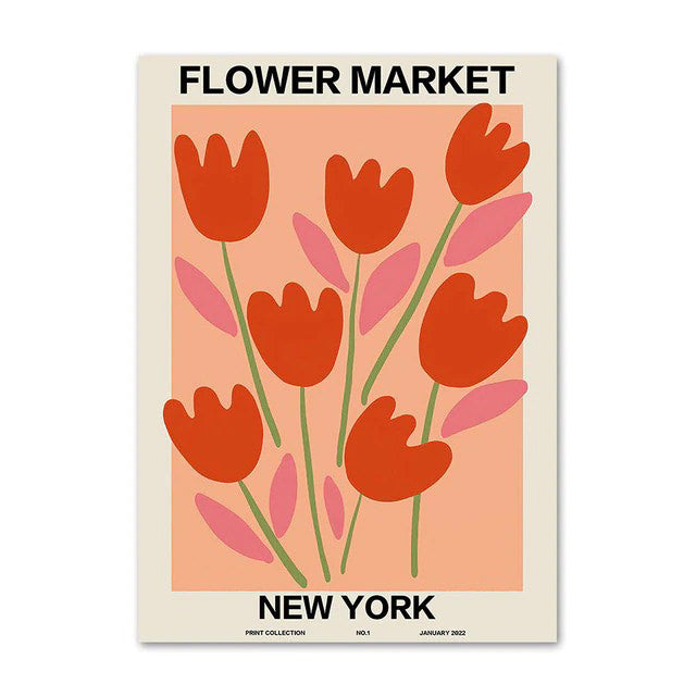 Flower Market Gallery Wall Canvas Posters