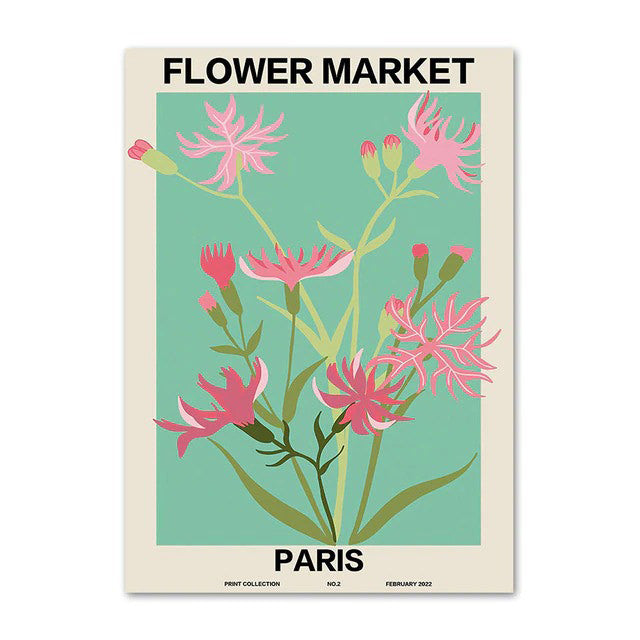 Flower Market Gallery Wall Canvas Posters