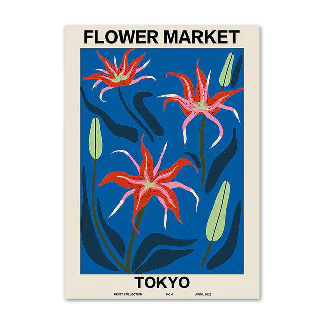 Flower Market Gallery Wall Canvas Posters