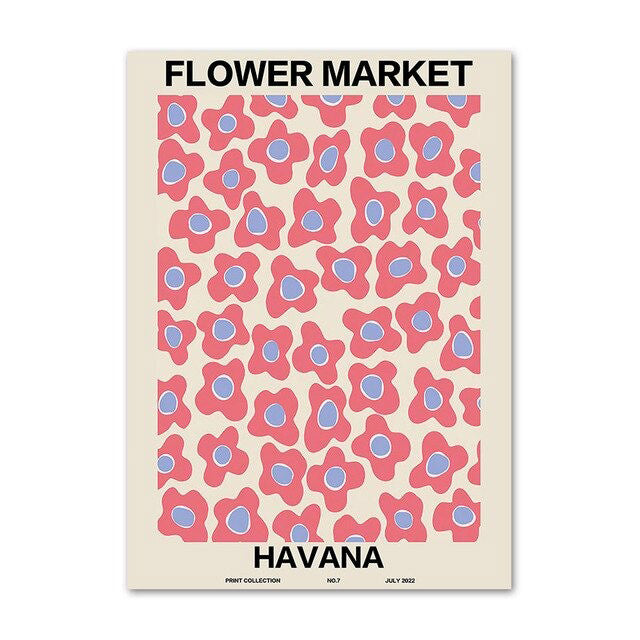 Flower Market Gallery Wall Canvas Posters