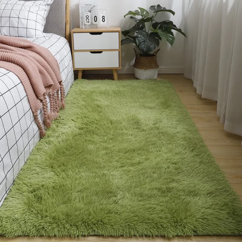 Green Grass Fluffy Carpet