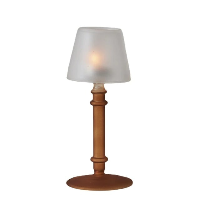 French Vintage Glass Candle Holder
