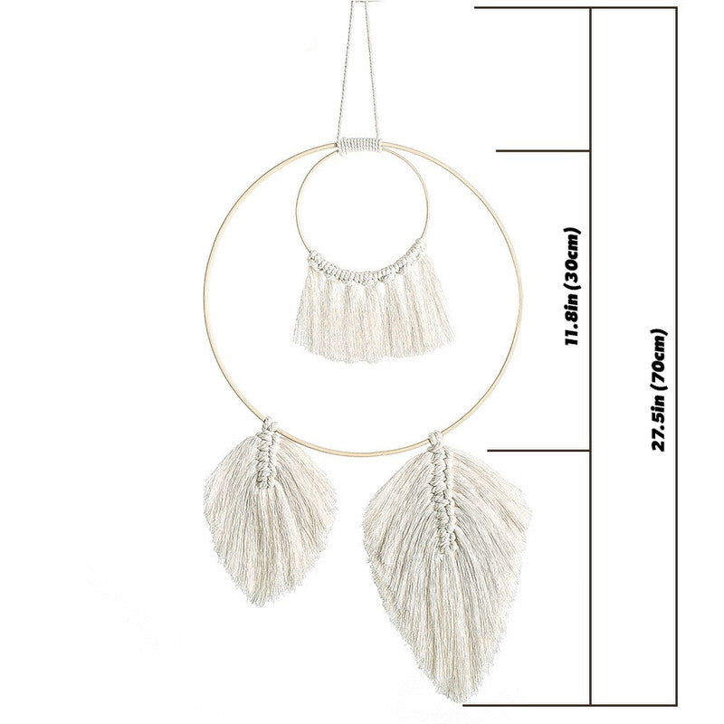 Fringe Feather Macrame Dreamcatcher