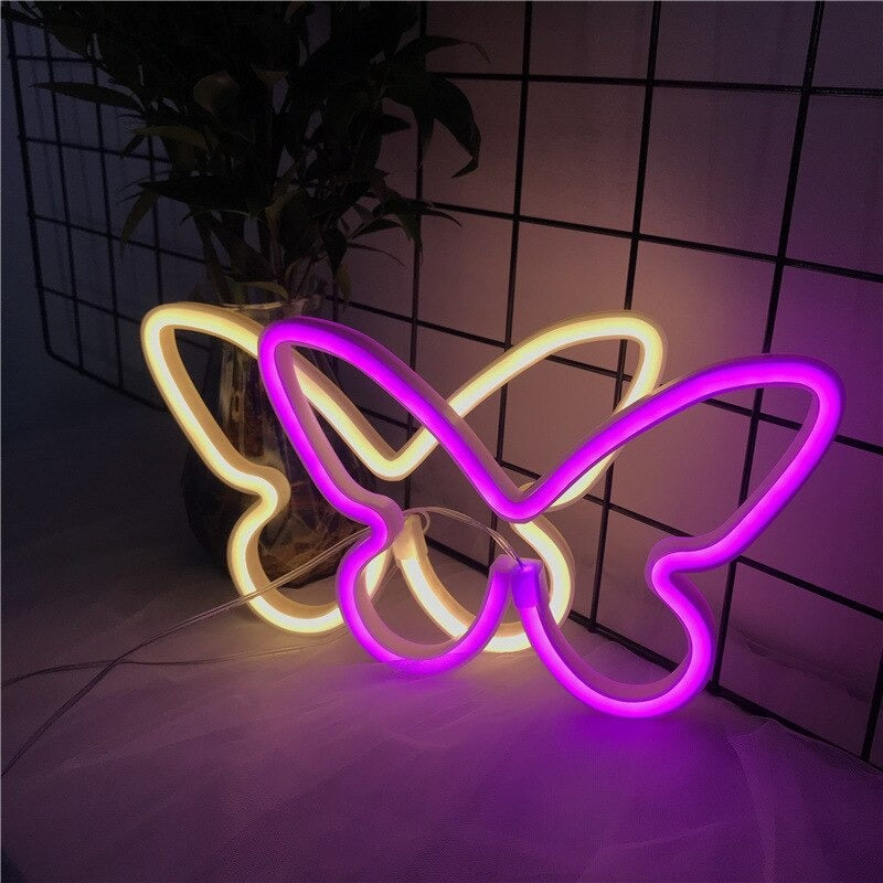 Butterfly Wall Neon Sign