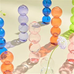 Vase à bulles en verre