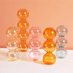 Vase à bulles en verre