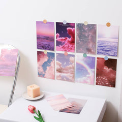 Glitter Clouds Wall Collage Postcards