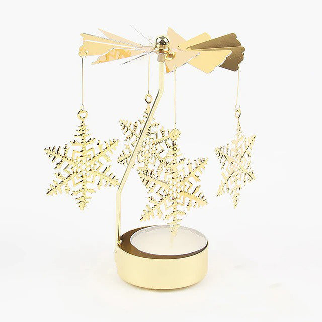 Golden Carousel Candle Holder