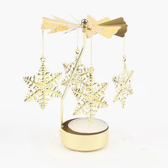 Golden Carousel Candle Holder