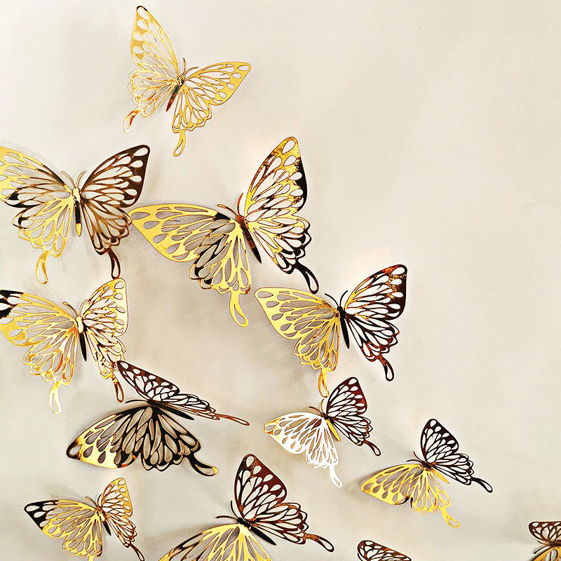 Golden Butterfly Wall Stickers