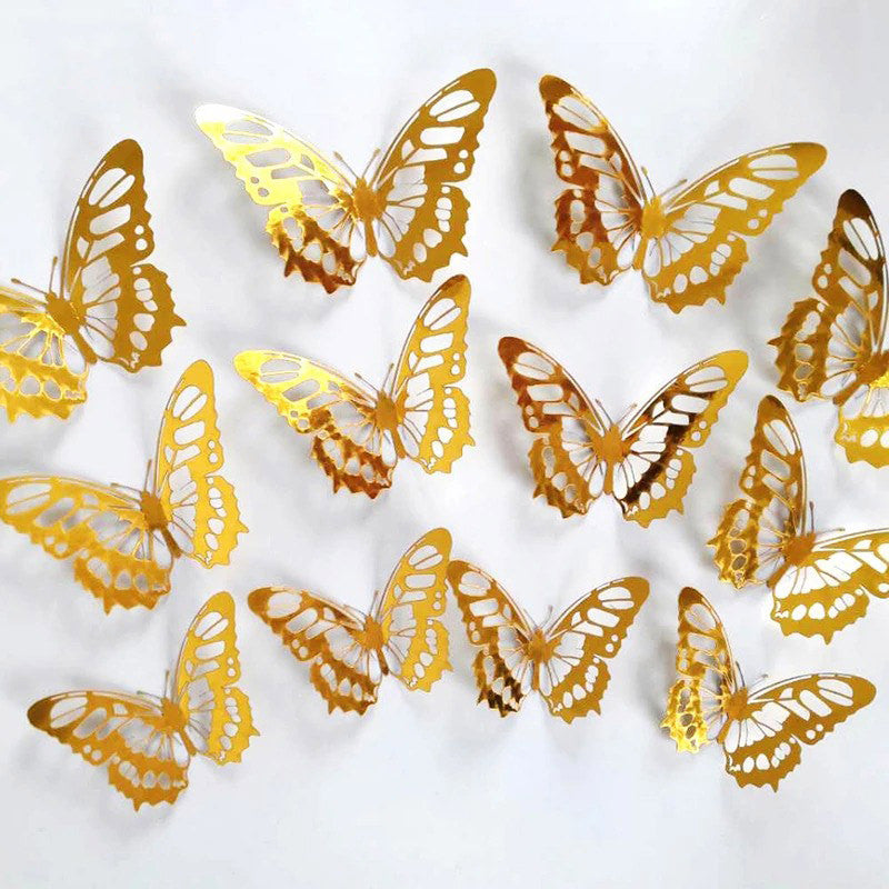 Golden Butterfly Wall Stickers