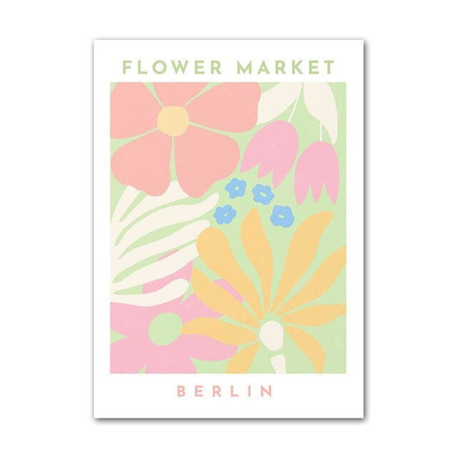 Yellow Pastel Flower Canvas Posters