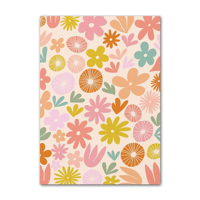 Yellow Pastel Flower Canvas Posters