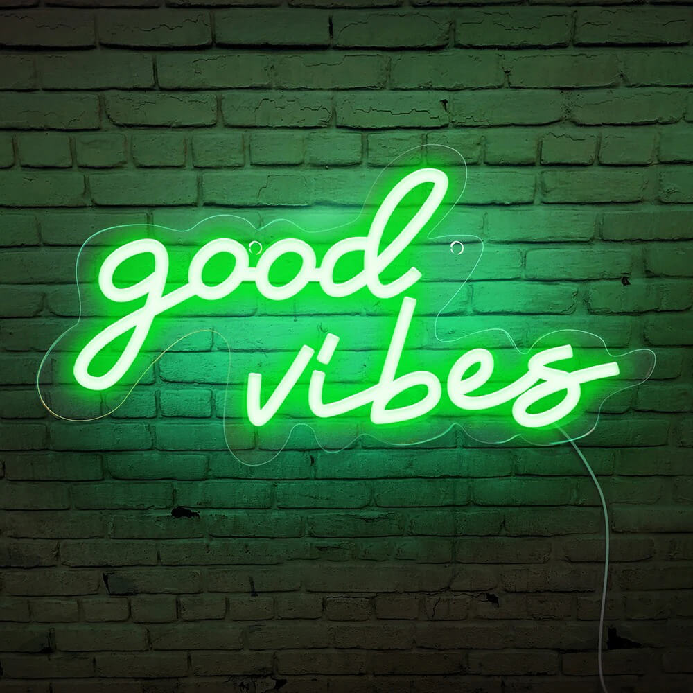 Good Vibes Wall Neon Sign