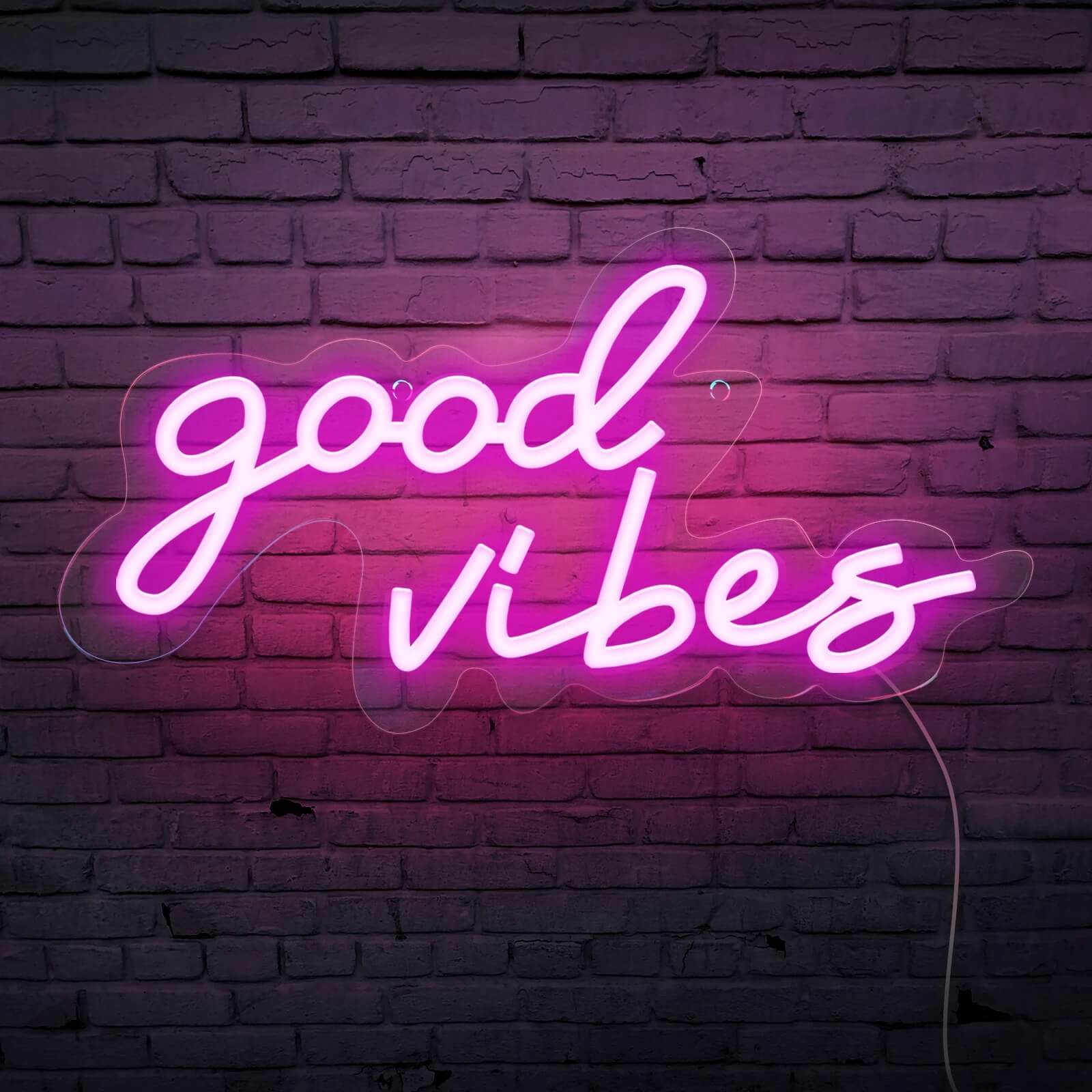 Good Vibes Wall Neon Sign