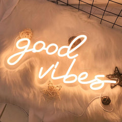 Good Vibes Wall Neon Sign