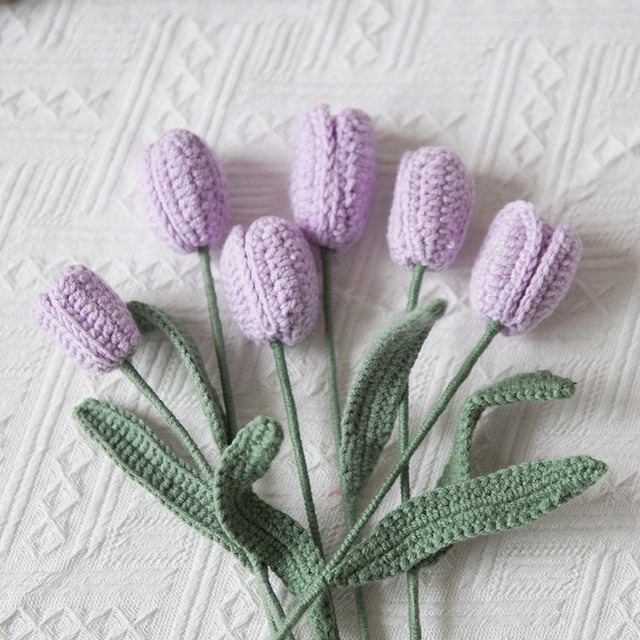 Crochet Tulip Flowers