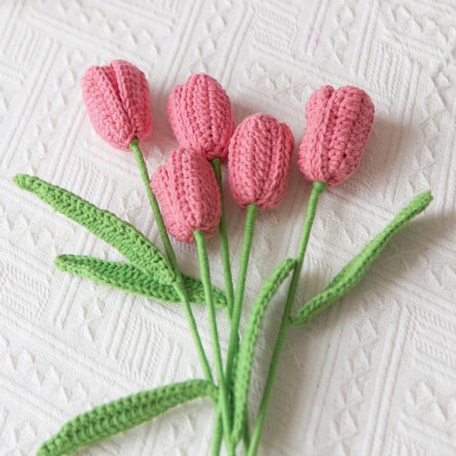 Crochet Tulip Flowers