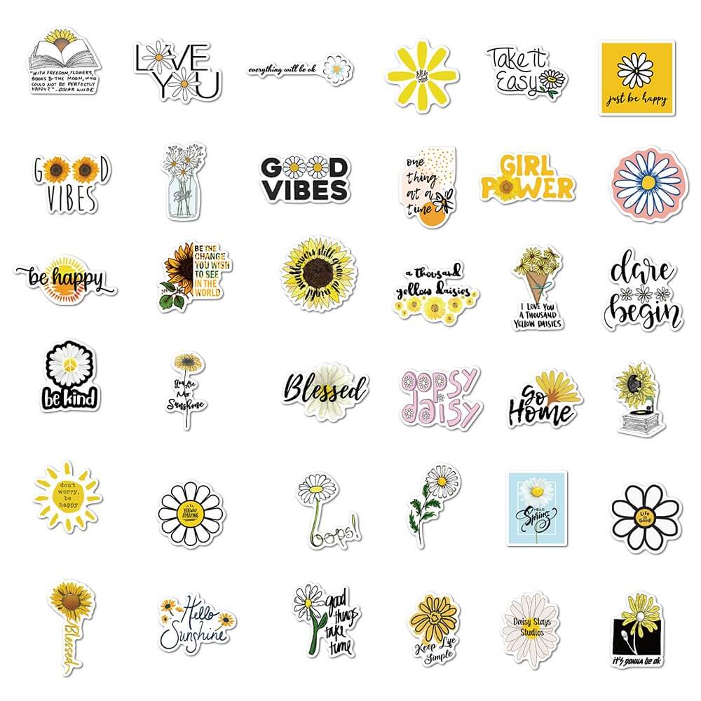 Happy Daisies Sticker Pack