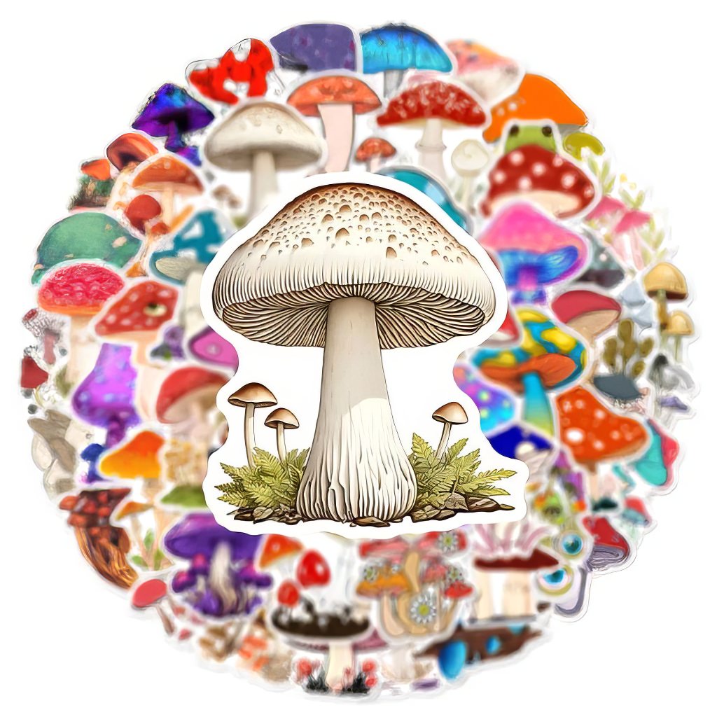 Happy Forest Mushrooms Sticker Pack