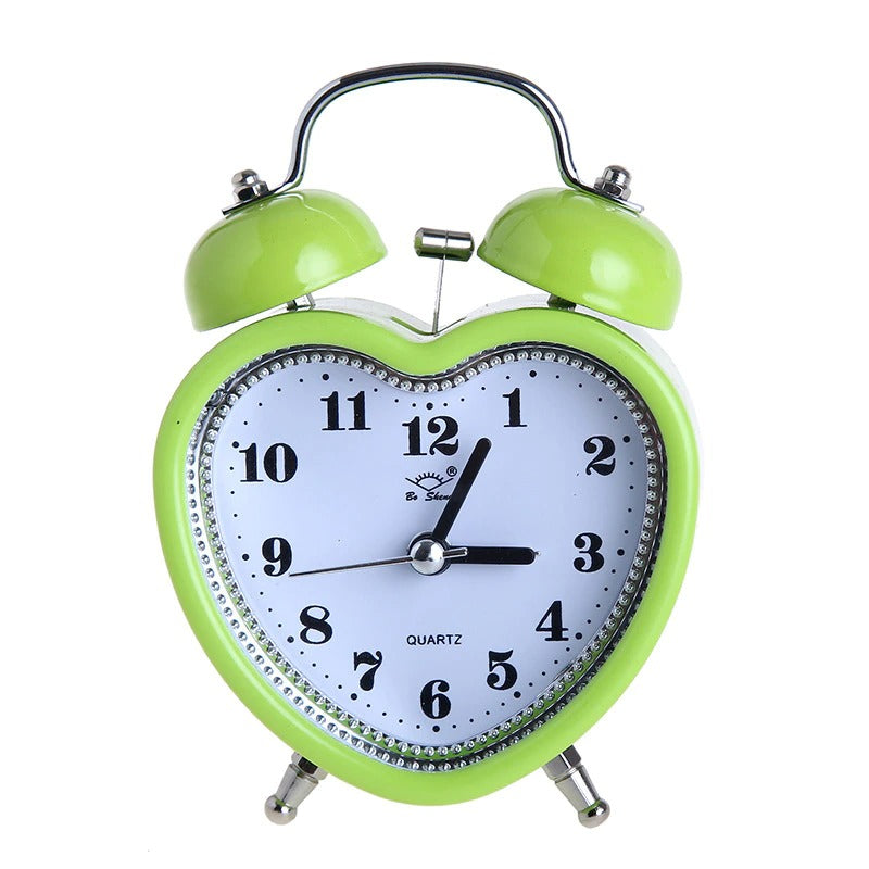 Heart Shape Bell Alarm Clock