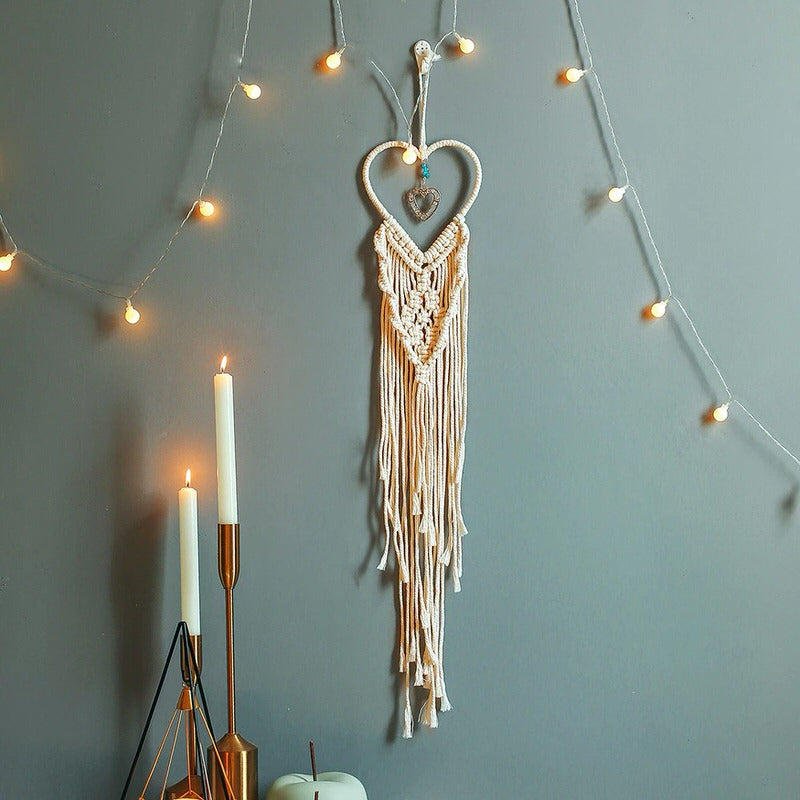 Heart Shaped Macrame Wall Hanging