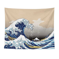 Hokusai Kanagawa Wave Tapestry