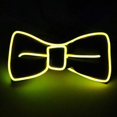 Glowing  Bow Tie For A Dance Party
