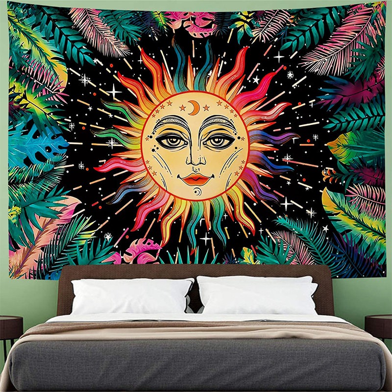 Burning Tropical Sun Tapestry