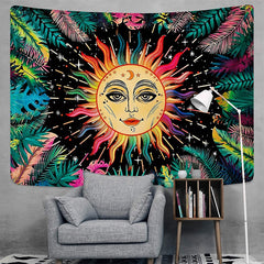 Burning Tropical Sun Tapestry