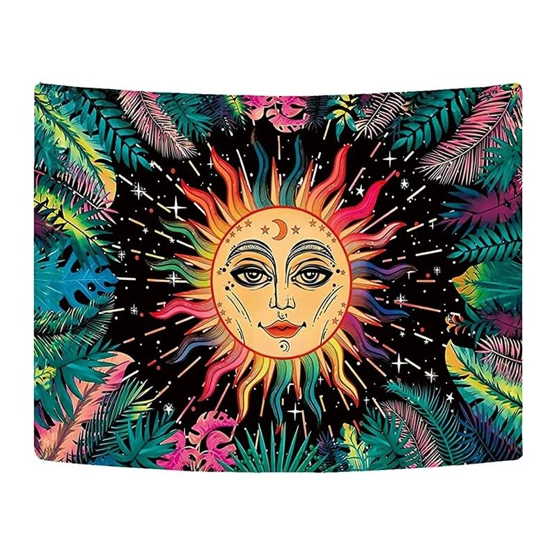 Burning Tropical Sun Tapestry