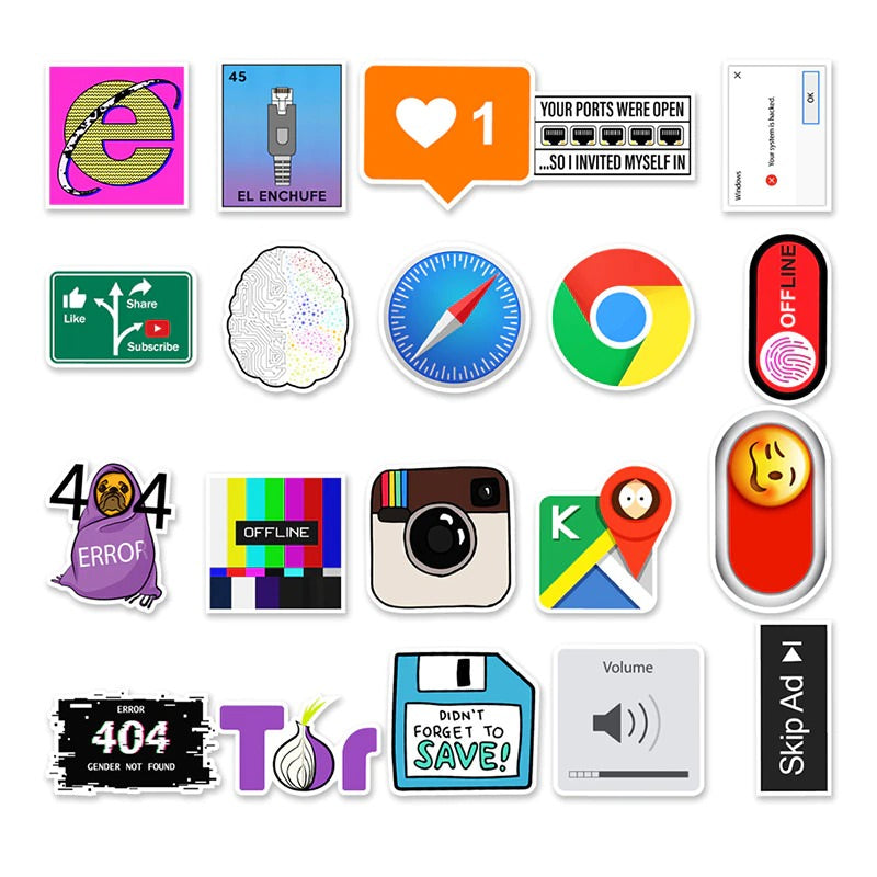 00's Internet Sticker Pack