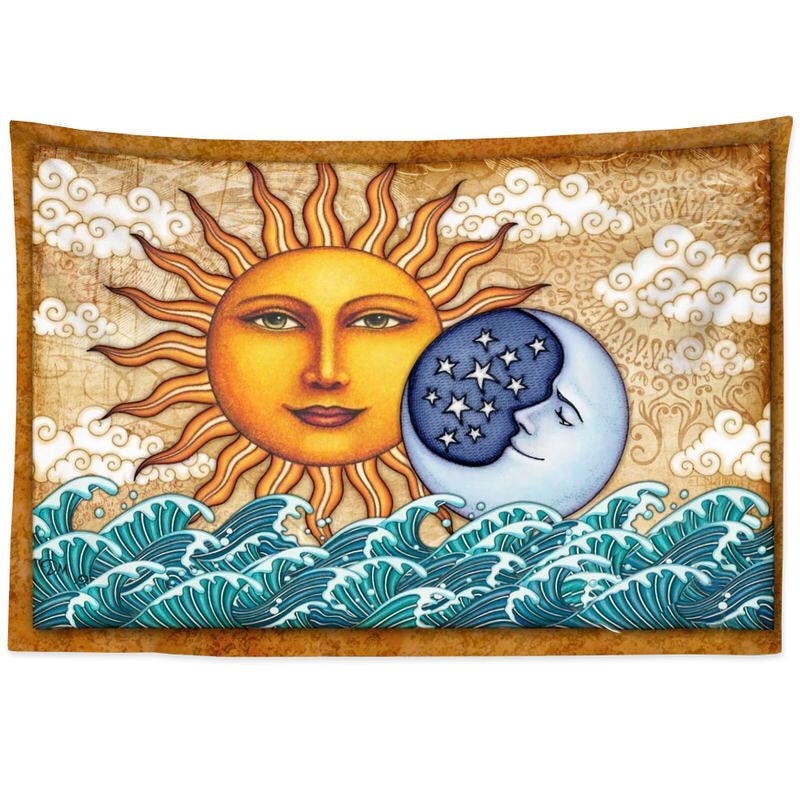 Ancient Sun and Moon Big Tapestry