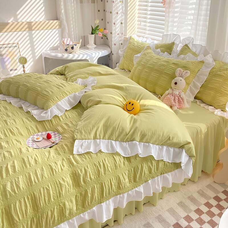 Kawaii Ruffle Bedding Set