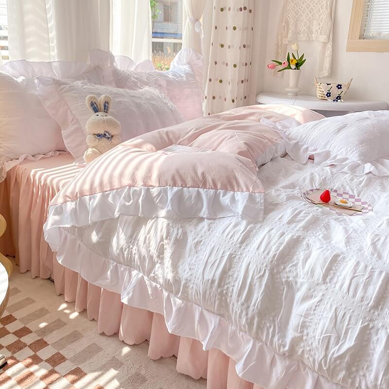 Kawaii Ruffle Bedding Set