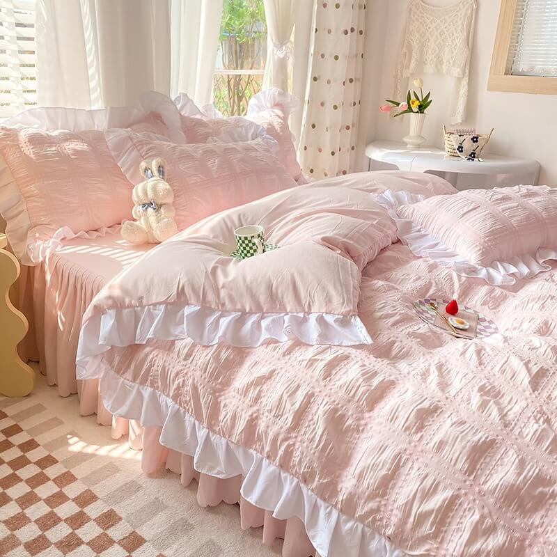 Kawaii Ruffle Bedding Set