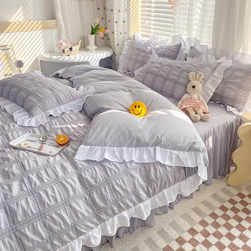 Kawaii Ruffle Bedding Set