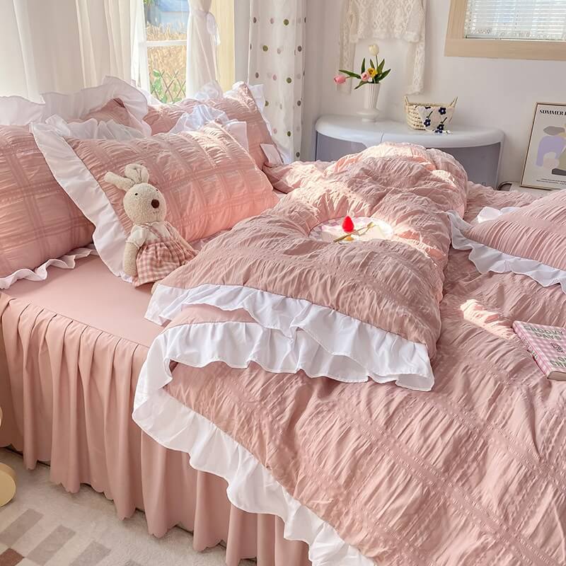 Kawaii Ruffle Bedding Set