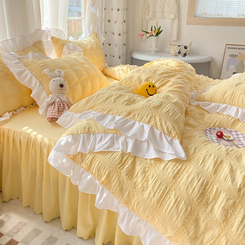 Kawaii Ruffle Bedding Set