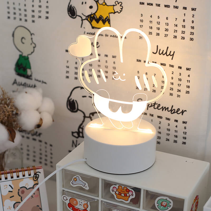 Kawaii Acrylic Night Light