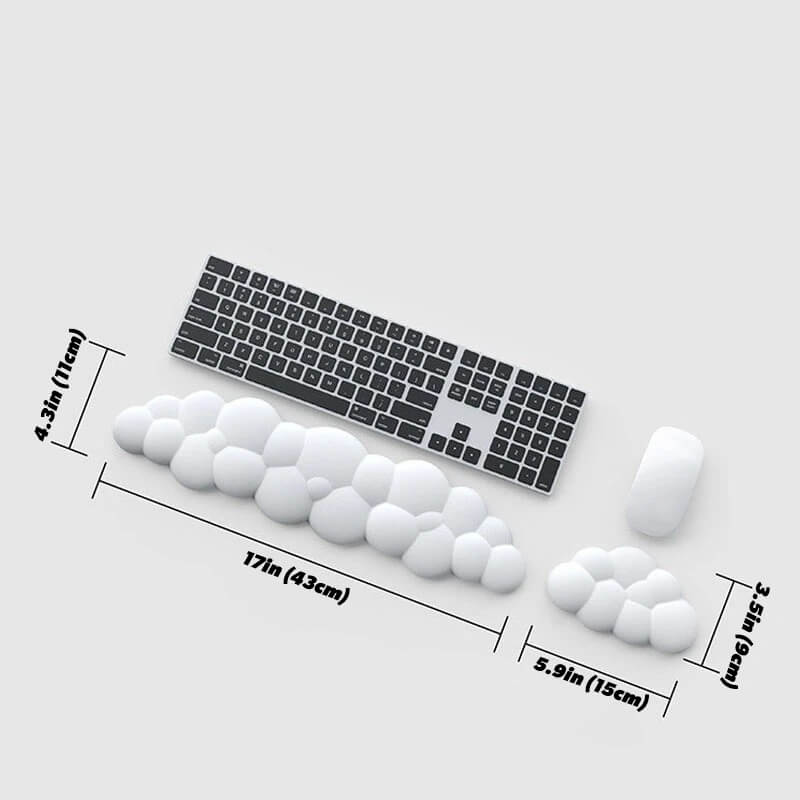 Cloud Shaped Keyboard & Mouse Wrist Rest