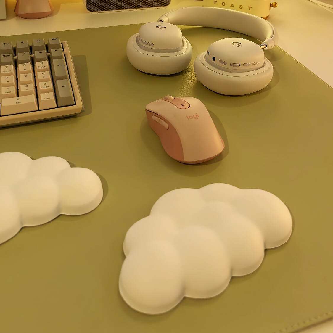 Cloud Shaped Keyboard & Mouse Wrist Rest