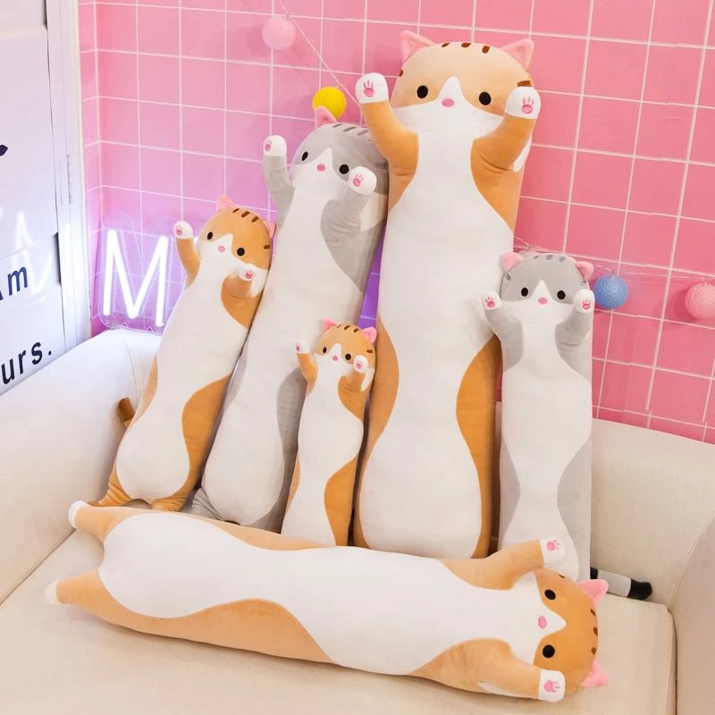 Kawaii Sausage Cat Plush Toy