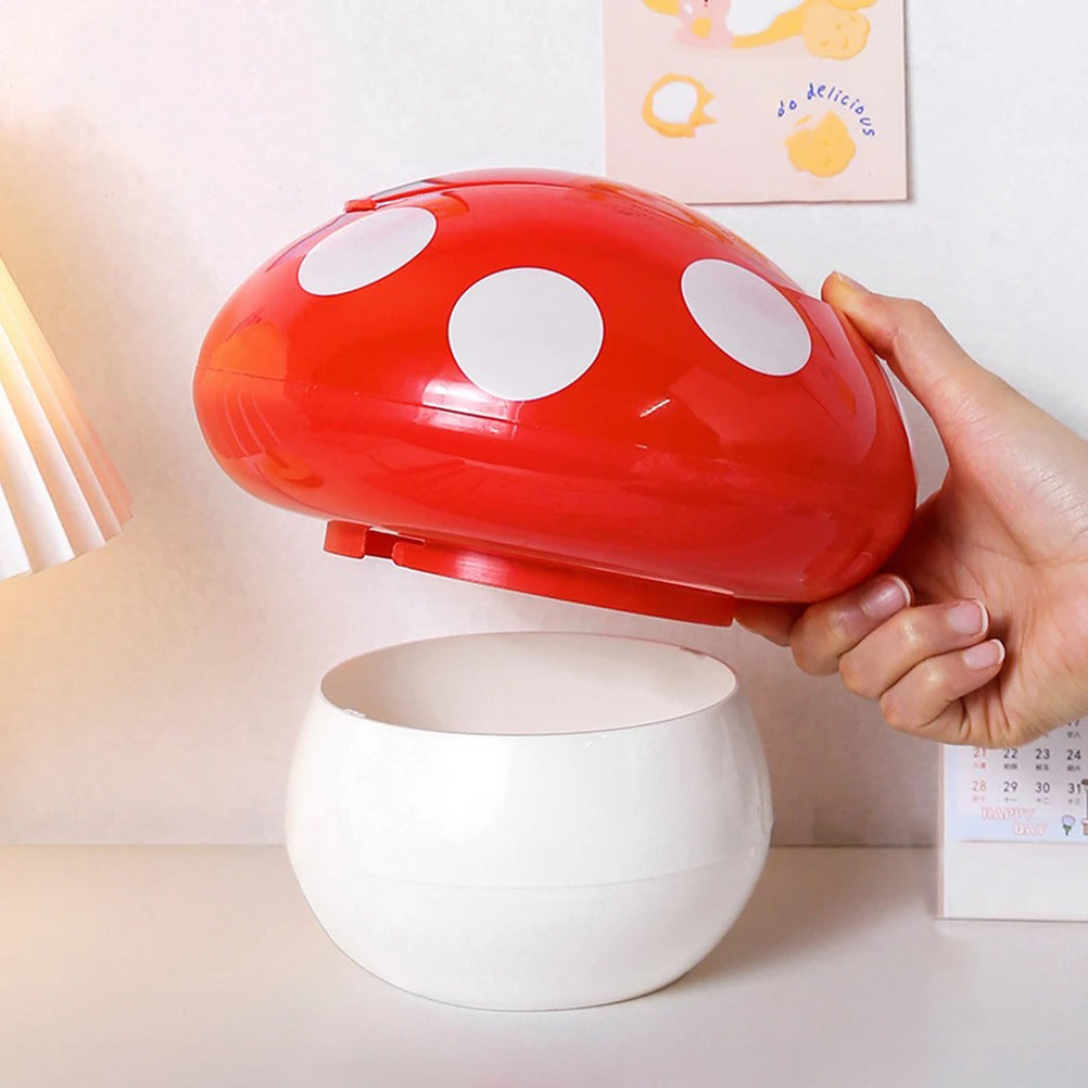 Kawaii Mushroom Desk Trash Can